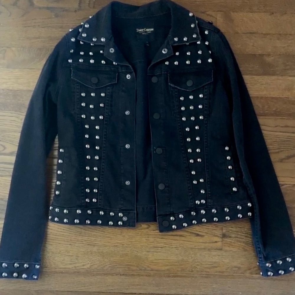 Juicy Couture Statement Denim Studded Jacket